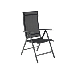 Набор из 4 садовых стульев, черный цена и информация | Садовые стулья, кресла, пуфы | 220.lv