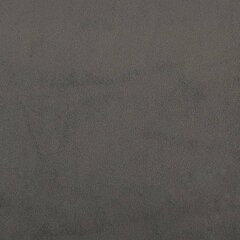vidaXL galvgalis ar malām, 147x23x118/128 cm, tumši pelēks samts цена и информация | Кровати | 220.lv