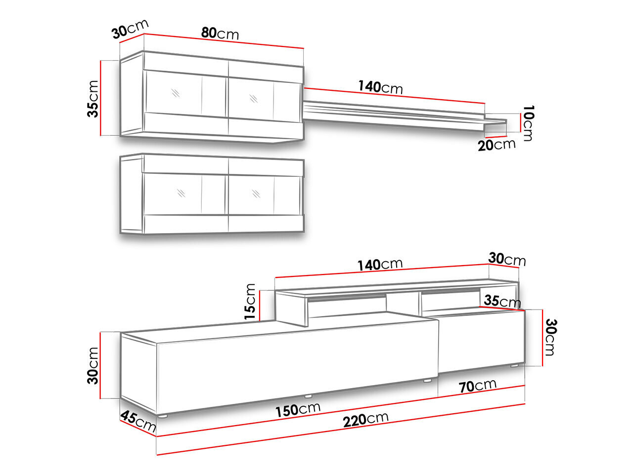 Sekcija Hemnes cena un informācija | Sekcijas | 220.lv