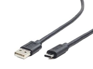 Кабель Gembird USB 2.0 AC AM-CM, 1 м, черный цена и информация | Кабели и провода | 220.lv