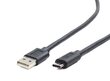 Kabelis Gembird USB 2.0 AC AM-CM, 1 m, Melns цена и информация | Kabeļi un vadi | 220.lv