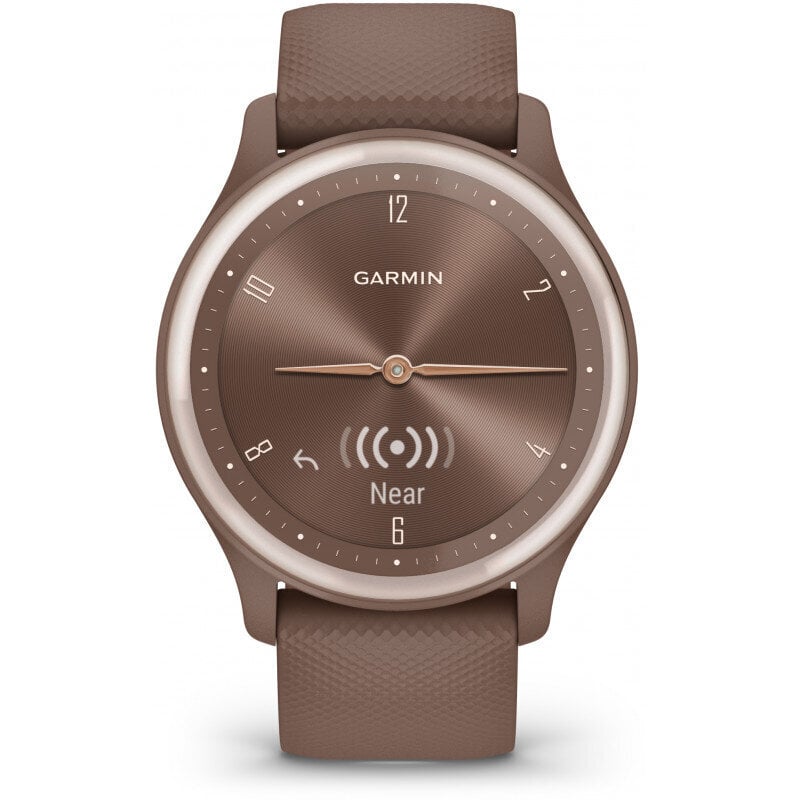 Garmin vívomove® Sport Cocoa/Peach Gold cena un informācija | Viedpulksteņi (smartwatch) | 220.lv