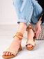 Shelovet smilškrāsas sieviešu sasietas sandales цена и информация | Sieviešu sandales | 220.lv