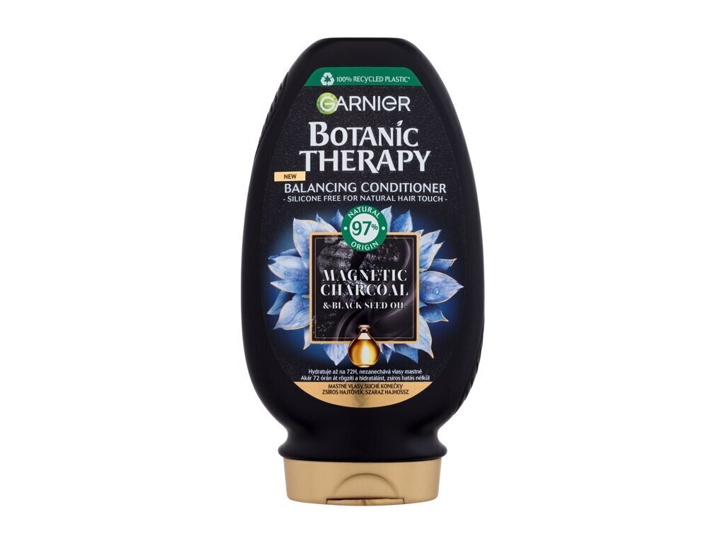 Kondicionieris taukainiem matiem Garnier Botanic Therapy Magnetic Charcoal 200 ml цена и информация | Matu kondicionieri, balzāmi | 220.lv