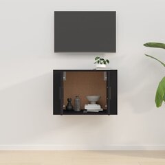 Sienas TV skapītis vidaXL, 57x34,5x40 cm, melns цена и информация | Тумбы под телевизор | 220.lv