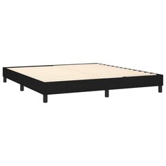 Atsperu gulta ar matraci vidaXL, 160x200 cm, melns cena un informācija | Gultas | 220.lv