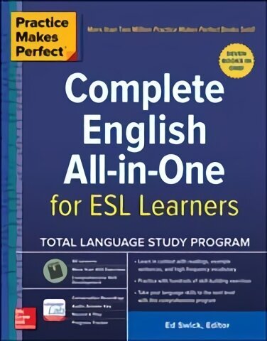 Practice Makes Perfect: Complete English All-in-One for ESL Learners cena un informācija | Svešvalodu mācību materiāli | 220.lv