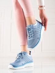 Женские синие кроссовки на шнуровке Shelovet цена и информация | Спортивная обувь для женщин | 220.lv
