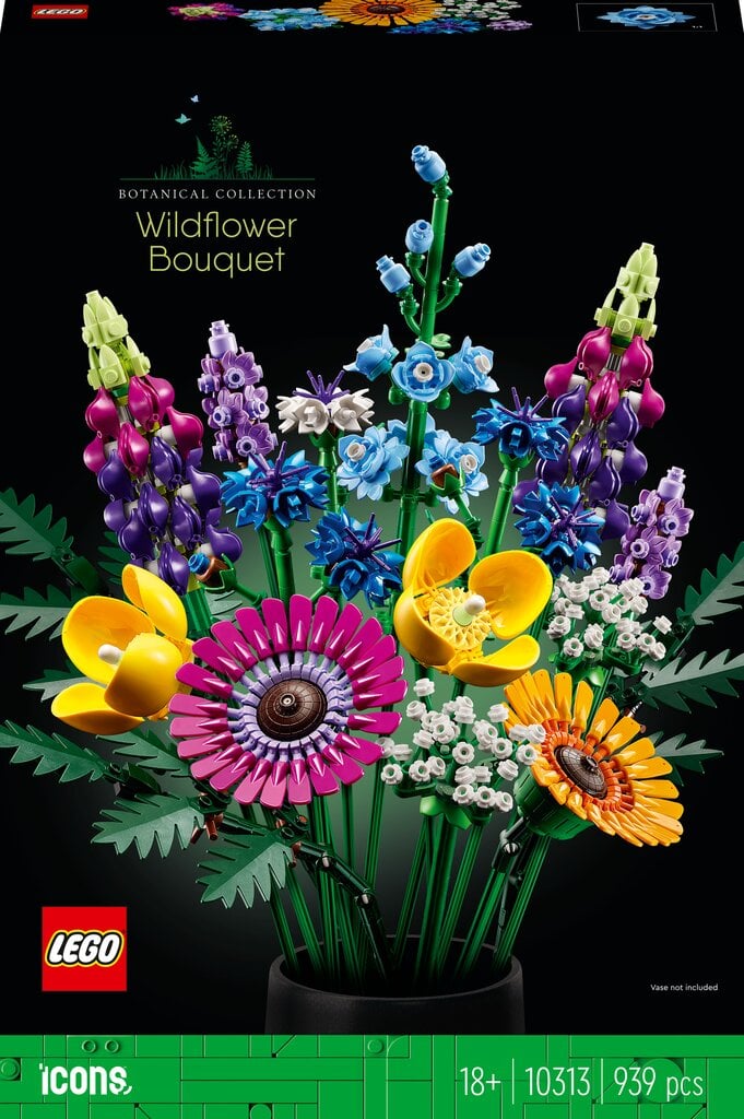 10313 LEGO® Icons Savvaļas ziedu pušķis цена и информация | Konstruktori | 220.lv