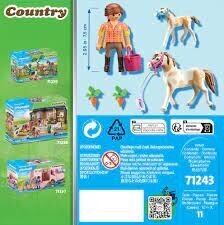 71243 PLAYMOBIL® Country, лошадь с жеребенком цена и информация | Конструкторы и кубики | 220.lv