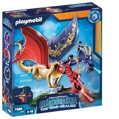 71080 PLAYMOBIL® Dragons Nine Realms, WuWei & Jun cena un informācija | Konstruktori | 220.lv