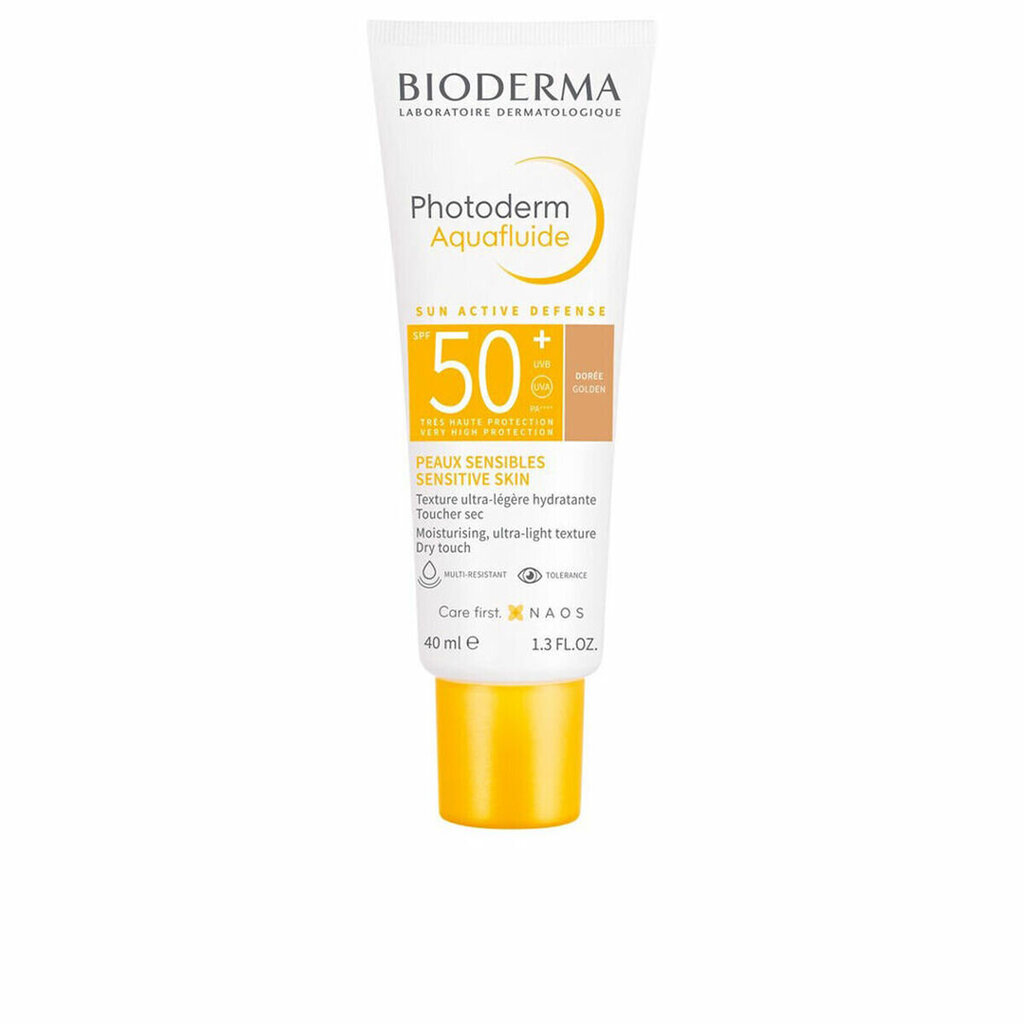 Saules aizsargkrēms SPF50+ Bioderma Photoderm Aquafluide, 40 ml cena un informācija | Sauļošanās krēmi | 220.lv