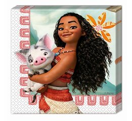 Papīra salvetes "Moana", 33 x 33 cm, 20 gab 87474 cena un informācija | Vienreizējie trauki | 220.lv