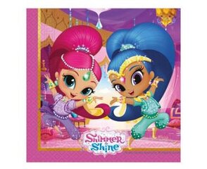 Салфетки «Shimmer and Shine» 33 x 33 см, 20 шт  цена и информация | Праздничная одноразовая посуда | 220.lv