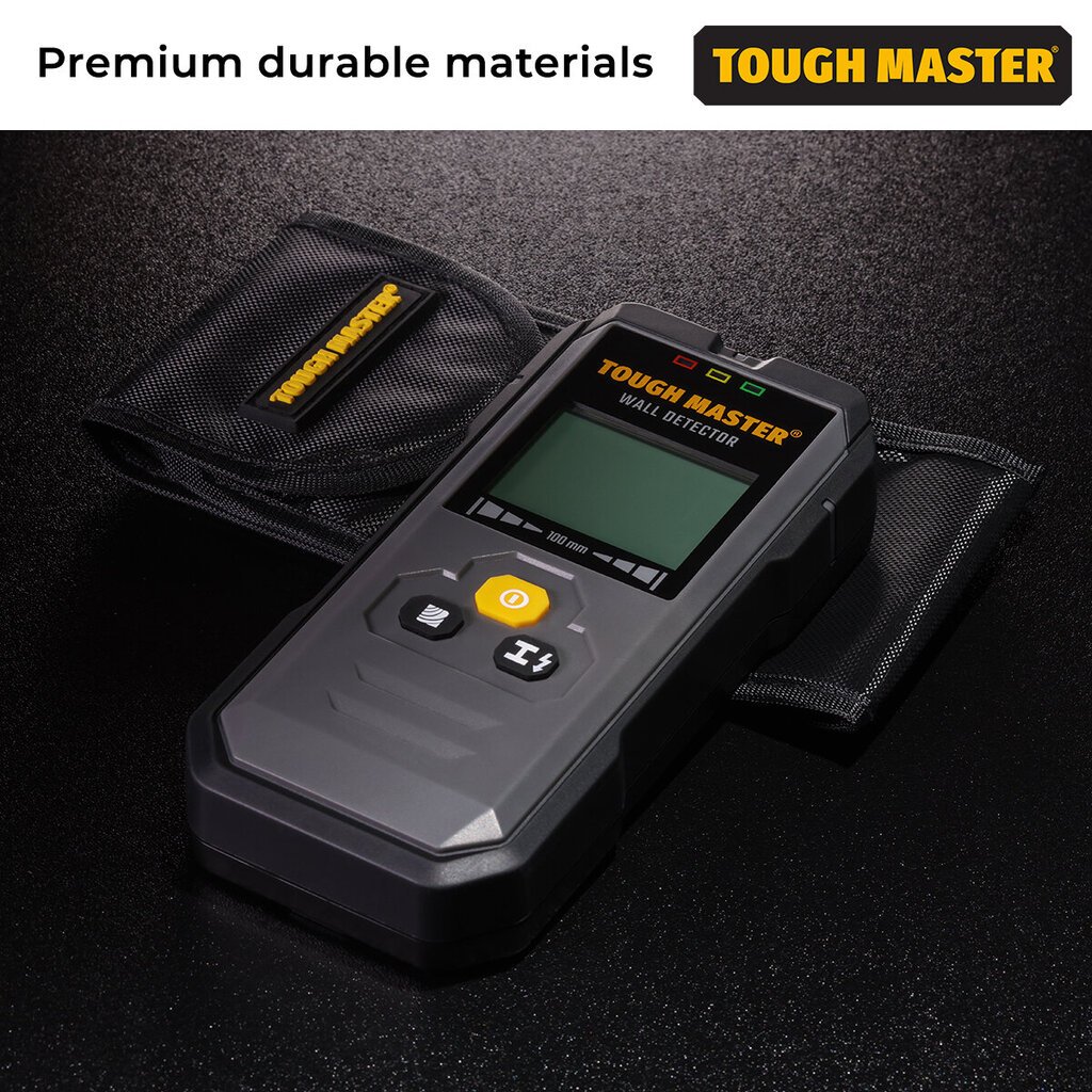 Digitālais sienas skeneris, Metāla, koka, vadu detektors TOUGH MASTER® TM-WD100 cena un informācija | Rokas instrumenti | 220.lv