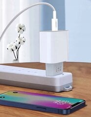 Uzlabots sienas lādētājs 20W 1x USB-C balts цена и информация | Зарядные устройства для телефонов | 220.lv