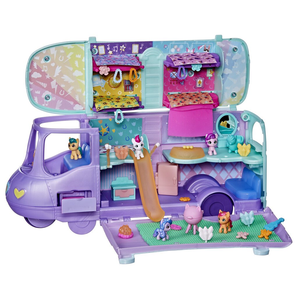 Figūriņu komplekts My Little Pony Mini World Magic autobuss цена и информация | Rotaļlietas meitenēm | 220.lv