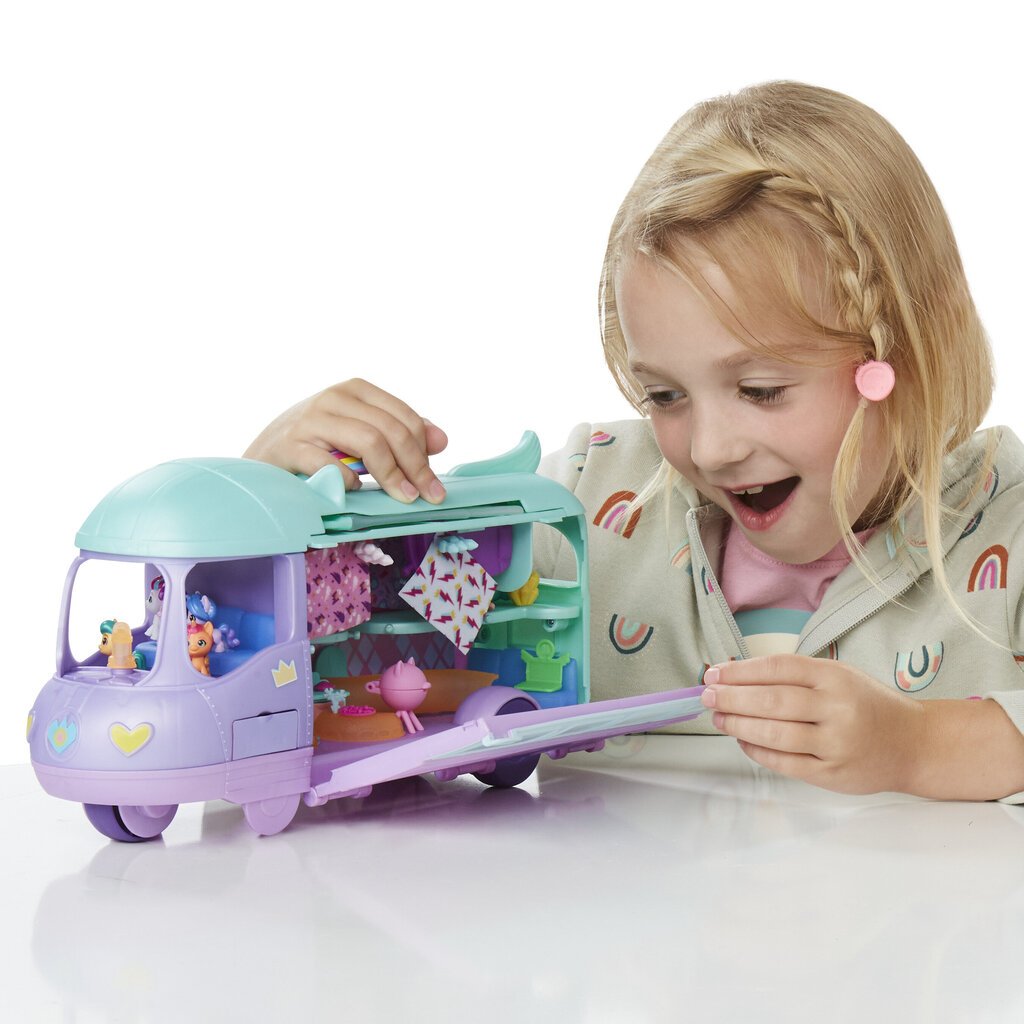 Figūriņu komplekts My Little Pony Mini World Magic autobuss cena un informācija | Rotaļlietas meitenēm | 220.lv