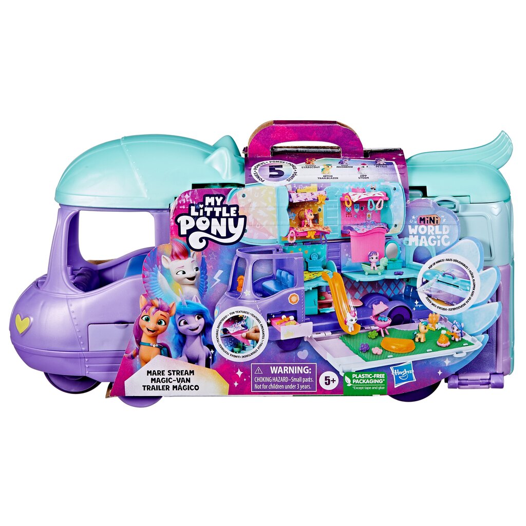 Figūriņu komplekts My Little Pony Mini World Magic autobuss cena un informācija | Rotaļlietas meitenēm | 220.lv