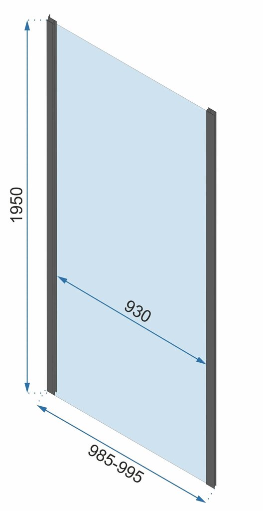 Dušas kabīne REA Rapid Slide Chrome, 150x80,90,100 cm цена и информация | Dušas kabīnes | 220.lv