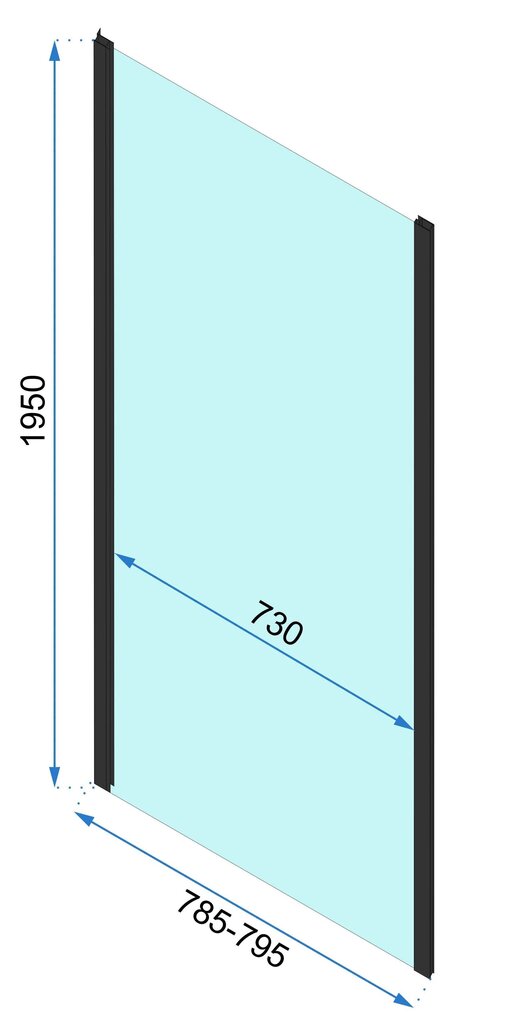 Dušas kabīne REA Rapid Slide Chrome, 150x80,90,100 cm цена и информация | Dušas kabīnes | 220.lv