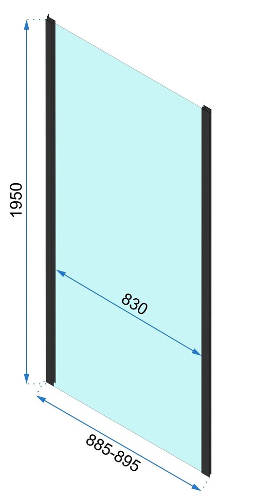 Dušas kabīne REA Rapid Slide Gold, 150x80,90,100 cm цена и информация | Dušas kabīnes | 220.lv