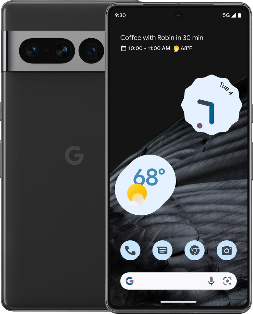 Телефон Google Pixel 7 Pro, 5G, Dual SIM, 12/256GB, Obsidian (GA03465-GB)  цена | 220.lv