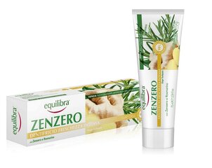 Atsvaidzinoša ingvera zobu pasta Equilibra Zenzero Toothpaste, 75 ml cena un informācija | Zobu pastas, birstes | 220.lv