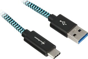 Sharkoon USB-A - USB-C 0.5 m (4044951027118) cena un informācija | Savienotājkabeļi | 220.lv