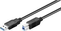 MicroConnect USB-A - USB-B 5 m (USB3.0AB5B) cena un informācija | Savienotājkabeļi | 220.lv