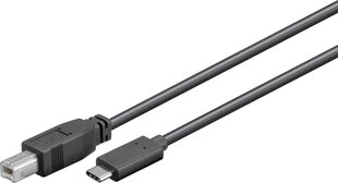 MicroConnect, USB-A - USB-B, 1м цена и информация | Кабели и провода | 220.lv