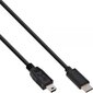 InLine USB-C - miniUSB 1 m (35751) cena un informācija | Savienotājkabeļi | 220.lv