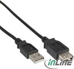 InLine USB-A - USB-A 1 m (34610B) cena un informācija | Savienotājkabeļi | 220.lv