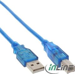 InLine USB-A - USB-B 3 m (34535B) cena un informācija | Savienotājkabeļi | 220.lv