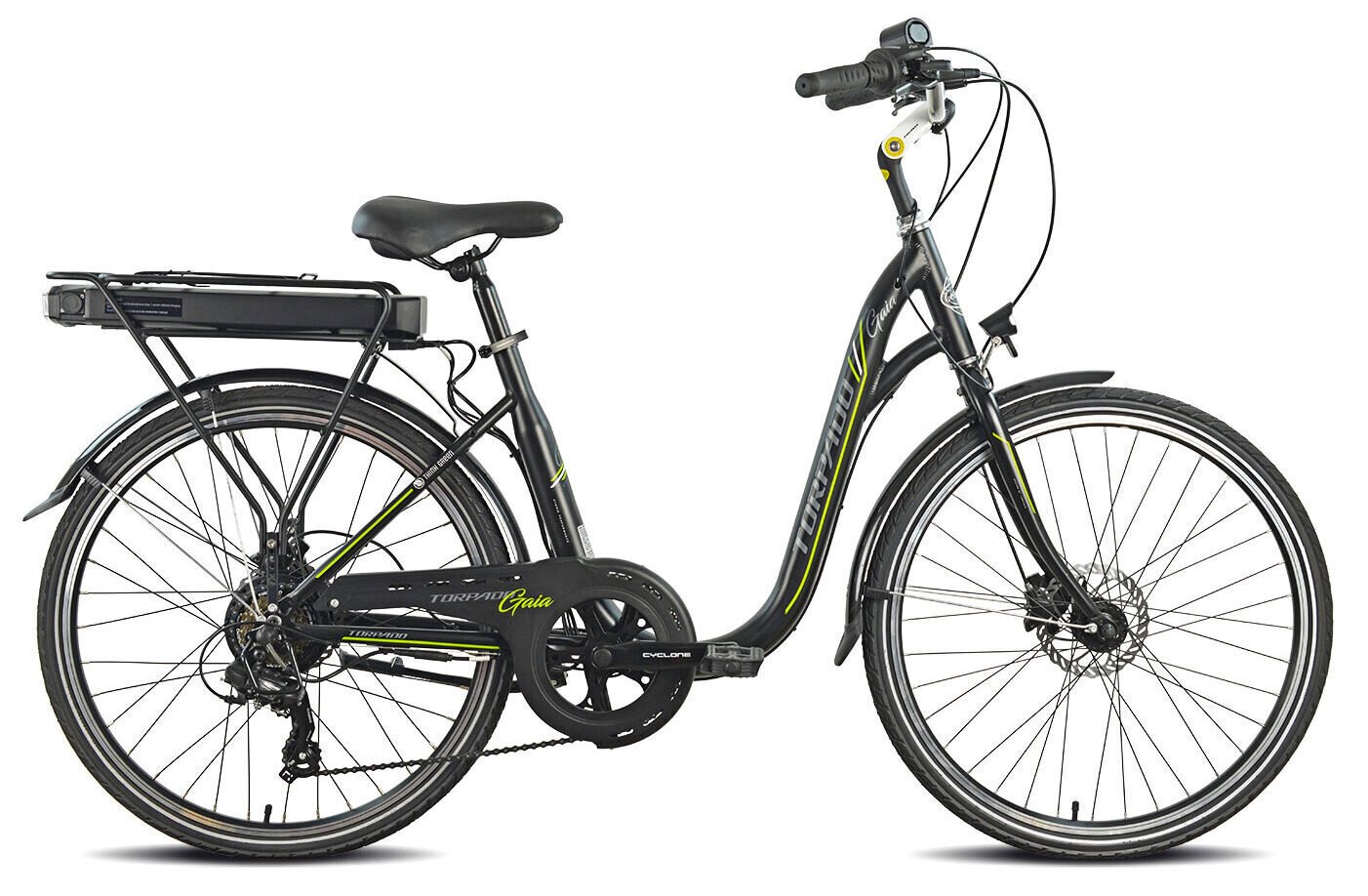 Elektriskais velosipēds Torpado Gaia T215, melns cena un informācija | Elektrovelosipēdi | 220.lv