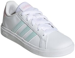 Детские кеды Adidas Grand Court 2.0 K White GX7156 GX7156/3.5 цена и информация | Детская спортивная обувь | 220.lv