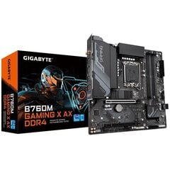 Gigabyte B760M GAMING X AX DDR4 (rev. 1.0), Micro ATX, LGA1700 cena un informācija | Mātesplates | 220.lv