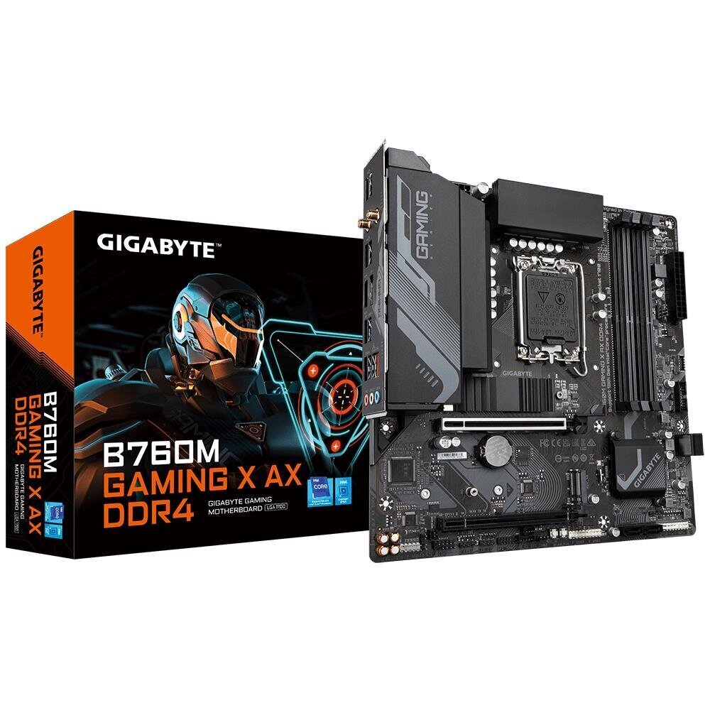 Gigabyte B760M GAMING X AX DDR4 (rev. 1.0), Micro ATX, LGA1700 цена и информация | Mātesplates | 220.lv