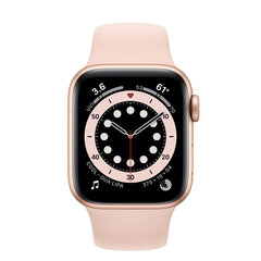 Apple Watch Series 6 40mm Gold Aluminum/Pink Sand Sport Band (Atjaunots A) cena un informācija | Viedpulksteņi (smartwatch) | 220.lv