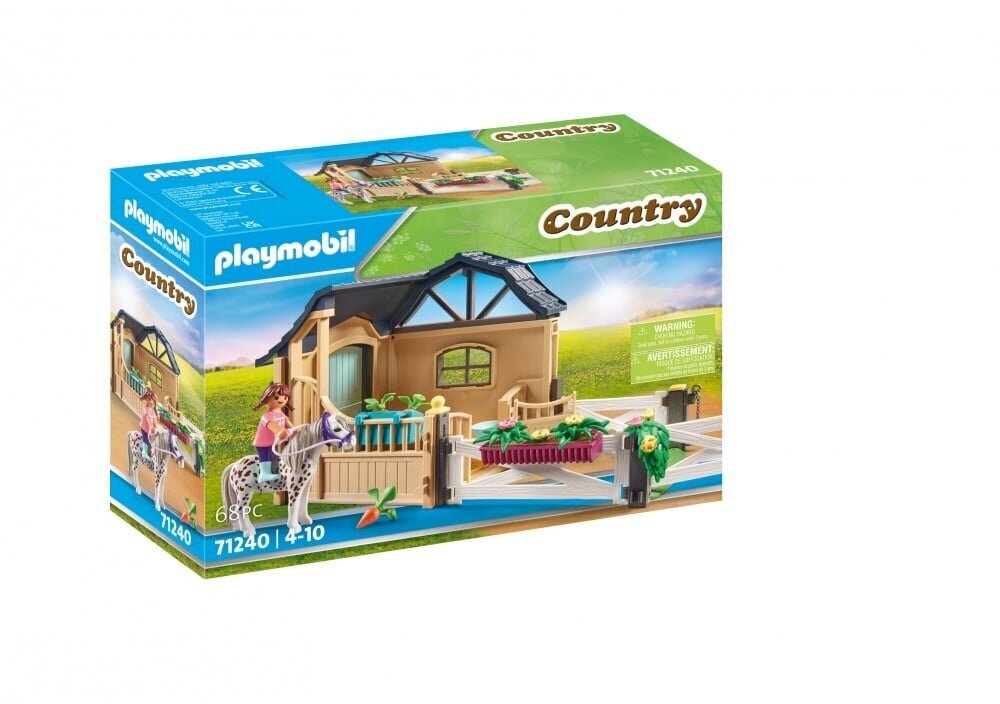 71240 PLAYMOBIL® Country, Riding stable expansion Staļļa paplašinājums cena un informācija | Konstruktori | 220.lv