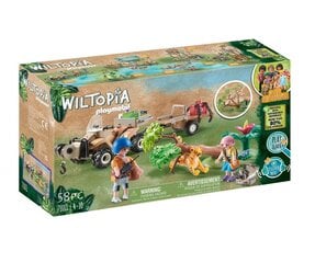 71011 PLAYMOBIL® Wiltopia, Dzīvnieku glābšanas kvadracikls cena un informācija | Konstruktori | 220.lv