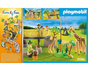 71190 PLAYMOBIL® Family Fun, Большой зоопарк цена и информация | Конструкторы и кубики | 220.lv