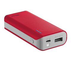 POWER BANK USB 4400MAH PORTAB./RED PRIMO 21226 TRUST цена и информация | Зарядные устройства Power bank | 220.lv