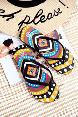 Gumijas Flip Flops Lu Boo melns 376-H цена и информация | Шлепанцы, тапочки для женщин | 220.lv