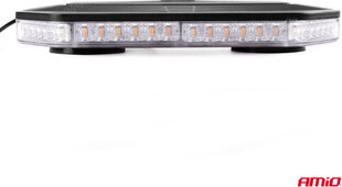 Amio Augstas intensitātes magnētisks stiprinājums MINI LIGHT BAR WLB78 293x171mm R65 R10 48LED 12/24V IP56 cena un informācija | Lukturi | 220.lv