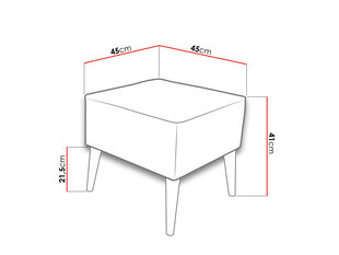 Подставка для ног Florence-Aston 8 цена и информация | Кресла-мешки и пуфы | 220.lv