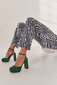 Sieviešu sandales ar spīdīgu papēdi, zaļa roze 21901-H цена и информация | Sieviešu sandales | 220.lv