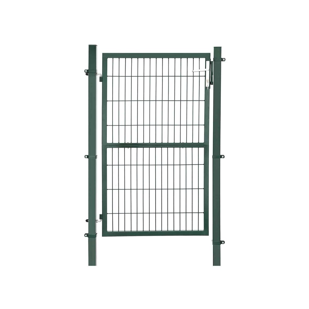 Metāla dārza vārti 106 x 150 cm, zaļā krāsā GGD200L cena un informācija | Žogi un piederumi | 220.lv