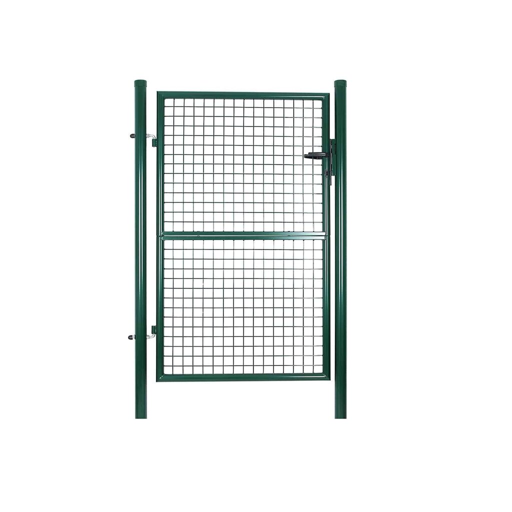 Metāla dārza vārti 106 x 150 cm, zaļā krāsā GGD200G cena un informācija | Žogi un piederumi | 220.lv