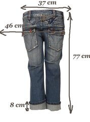 Женские джинсы - бриджи XS цена и информация | Женские джинсы | 220.lv